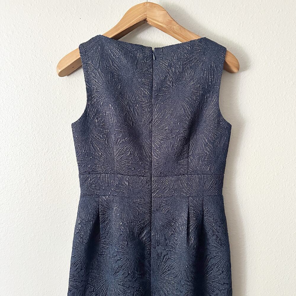 Tahari ASL‎ Sleeveless Sheath Navy & Black Shimmer Mini Dress women's size 8 - Picture 13 of 15